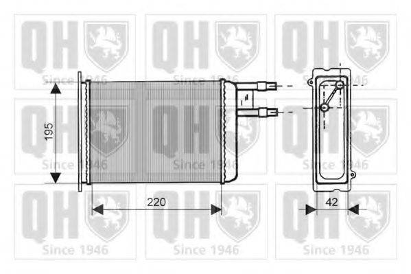 QUINTON HAZELL QHR2110 Теплообмінник, опалення салону