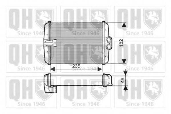 QUINTON HAZELL QHR2116 Теплообмінник, опалення салону