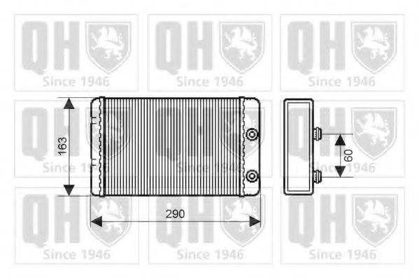 QUINTON HAZELL QHR2158 Теплообмінник, опалення салону