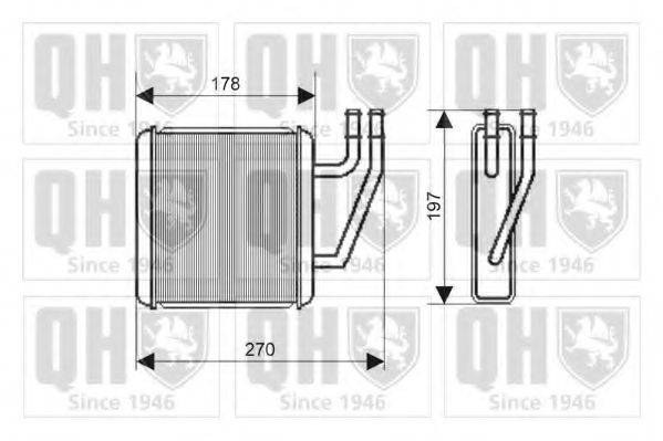 QUINTON HAZELL QHR2190 Теплообмінник, опалення салону