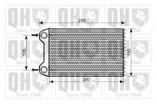 QUINTON HAZELL QHR2193 Теплообмінник, опалення салону