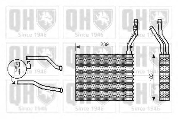 QUINTON HAZELL QHR2203 Теплообмінник, опалення салону