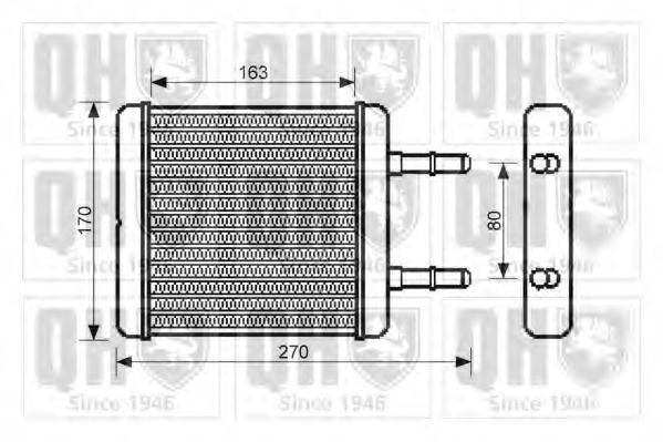 QUINTON HAZELL QHR2206 Теплообмінник, опалення салону