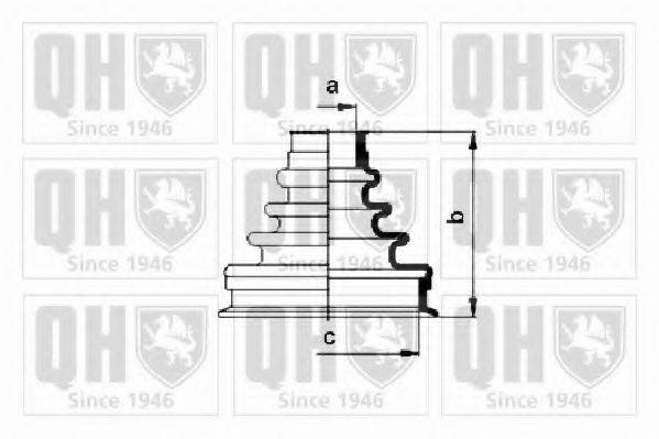 QUINTON HAZELL QJB120 Комплект пильника, приводний вал