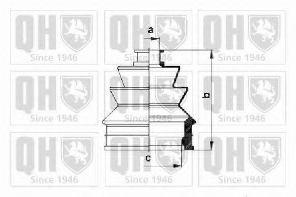 QUINTON HAZELL QJB129 Комплект пильника, приводний вал