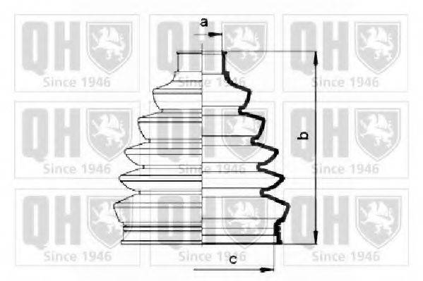 QUINTON HAZELL QJB2808 Комплект пильника, приводний вал