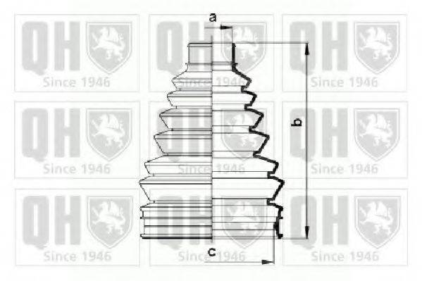 QUINTON HAZELL QJB916 Комплект пильника, приводний вал