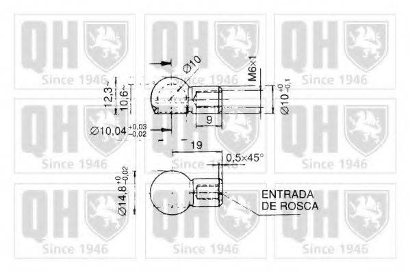 QUINTON HAZELL QTS128354 Газова пружина, кришка багажника