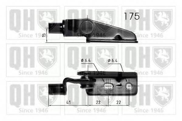 QUINTON HAZELL QTS840288 Газова пружина, кришка багажника