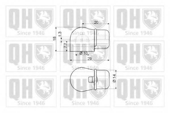 QUINTON HAZELL QTS128428 Газова пружина, кришка багажника