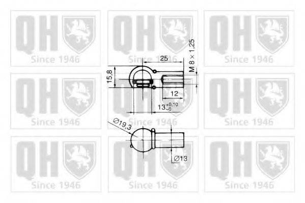 QUINTON HAZELL QTS128299 Газова пружина, кришка багажника