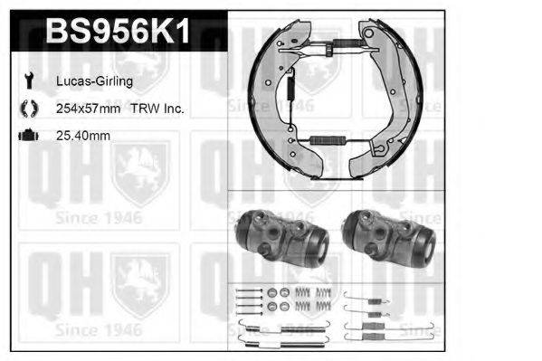 QUINTON HAZELL BS956K1 Комплект гальм, барабанний гальмівний механізм