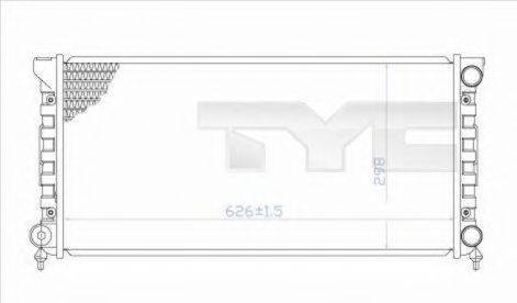 TYC 7370033 Радіатор, охолодження двигуна