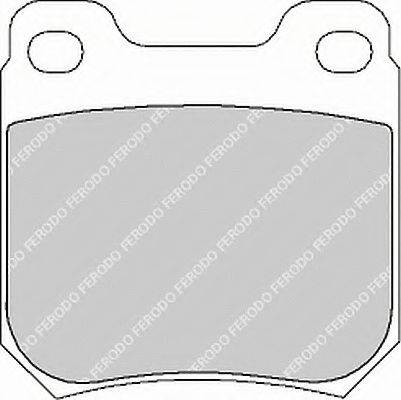 FERODO FDB1117B Комплект гальмівних колодок, дискове гальмо
