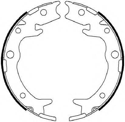 FERODO FSB4019 Комплект гальмівних колодок, стоянкова гальмівна система