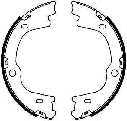 FERODO FSB4087 Комплект гальмівних колодок, стоянкова гальмівна система