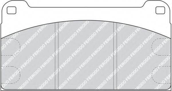 FERODO FCV958 Комплект гальмівних колодок, дискове гальмо
