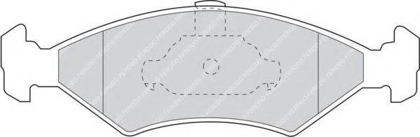 FERODO FDB1081 Комплект гальмівних колодок, дискове гальмо