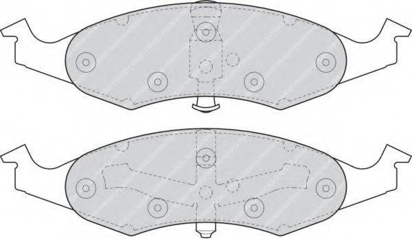 FERODO FDB1097 Комплект гальмівних колодок, дискове гальмо