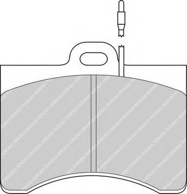 FERODO FDB126 Комплект гальмівних колодок, дискове гальмо