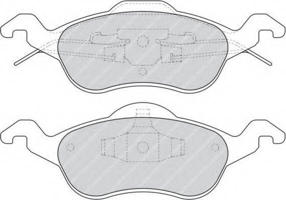 FERODO FDB1318 Комплект гальмівних колодок, дискове гальмо