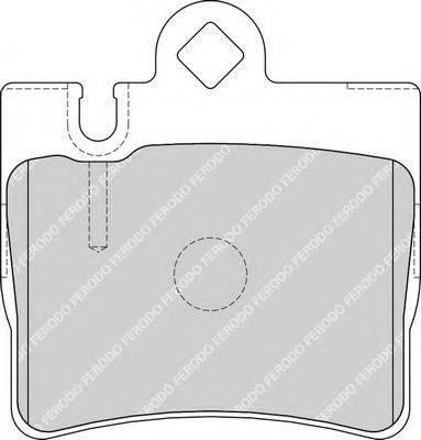 FERODO FDB1427 Комплект гальмівних колодок, дискове гальмо