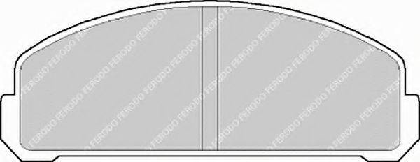 FERODO FDB153 Комплект гальмівних колодок, дискове гальмо