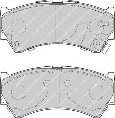 FERODO FDB1551 Комплект гальмівних колодок, дискове гальмо