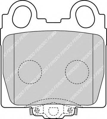 FERODO FDB1610 Комплект гальмівних колодок, дискове гальмо