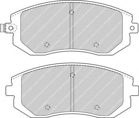 FERODO FDB1639 Комплект гальмівних колодок, дискове гальмо