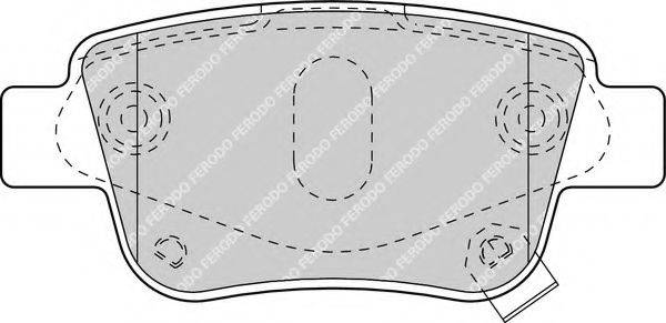 FERODO FDB1649 Комплект гальмівних колодок, дискове гальмо