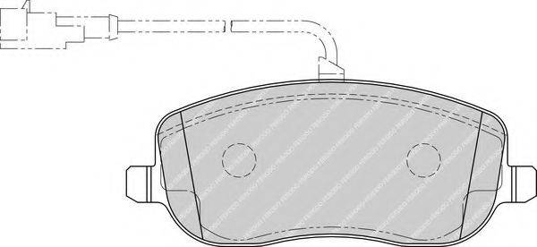 FERODO FDB1787 Комплект гальмівних колодок, дискове гальмо