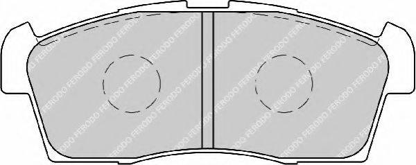 FERODO FDB1812 Комплект гальмівних колодок, дискове гальмо