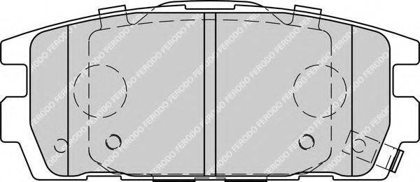FERODO FDB1841 Комплект гальмівних колодок, дискове гальмо