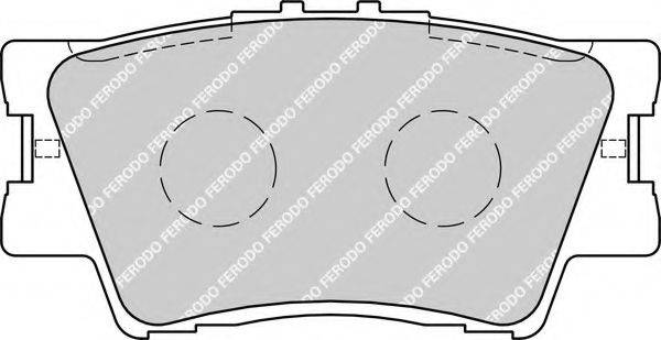 FERODO FDB1892 Комплект гальмівних колодок, дискове гальмо