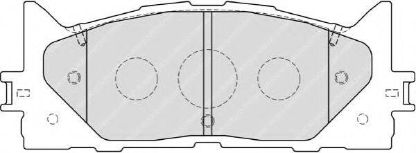 FERODO FDB1991 Комплект гальмівних колодок, дискове гальмо