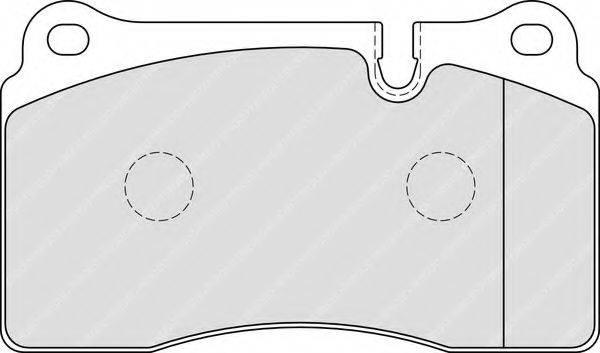 FERODO FDB1996 Комплект гальмівних колодок, дискове гальмо