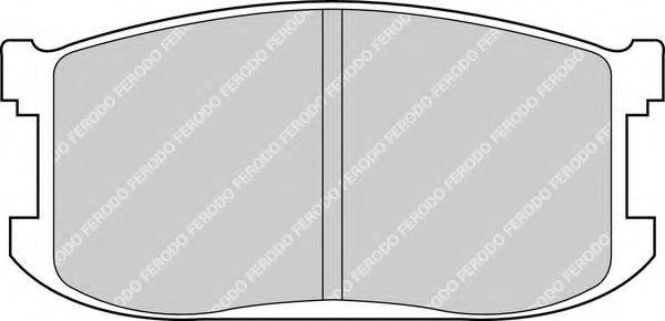 FERODO FDB241 Комплект гальмівних колодок, дискове гальмо