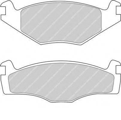 FERODO FDB419 Комплект гальмівних колодок, дискове гальмо