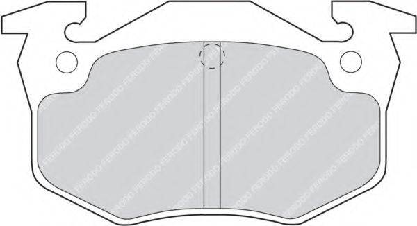FERODO FDB558 Комплект гальмівних колодок, дискове гальмо