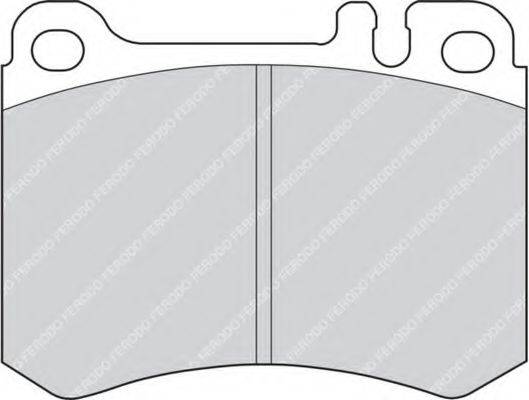 FERODO FDB629 Комплект гальмівних колодок, дискове гальмо