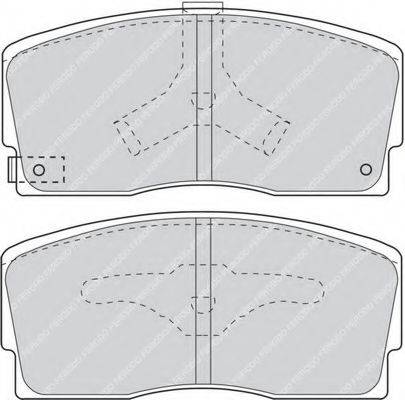 FERODO FDB718 Комплект гальмівних колодок, дискове гальмо