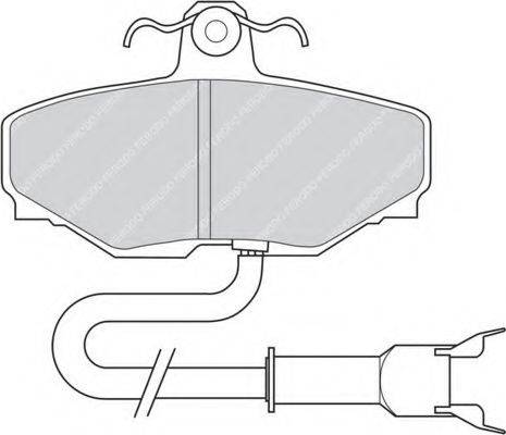 FERODO FDB807 Комплект гальмівних колодок, дискове гальмо