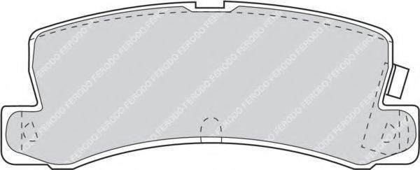 FERODO FDB848 Комплект гальмівних колодок, дискове гальмо