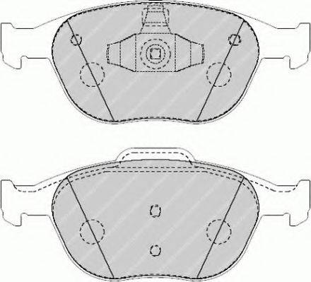 FERODO FVR1568 Комплект гальмівних колодок, дискове гальмо