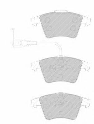 FERODO FVR1642 Комплект гальмівних колодок, дискове гальмо
