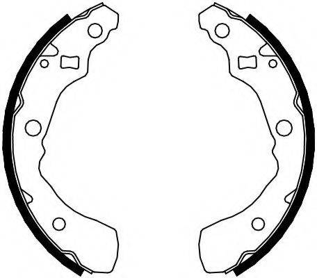 FERODO FSB627 Комплект гальмівних колодок