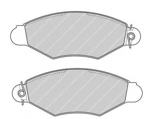 FERODO FSL1135 Комплект гальмівних колодок, дискове гальмо