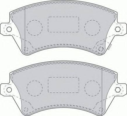 FERODO FSL1573 Комплект гальмівних колодок, дискове гальмо