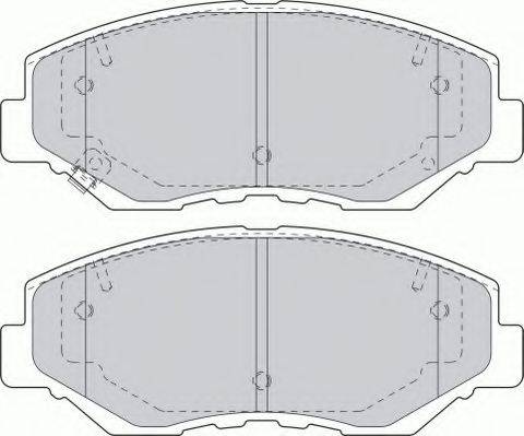 FERODO FSL1658 Комплект гальмівних колодок, дискове гальмо